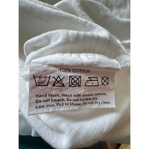 Have A BANNER DAY Sz M Off White Mountain Sun Embroidered 100% Cotton Top Tee - Picture 4 of 6